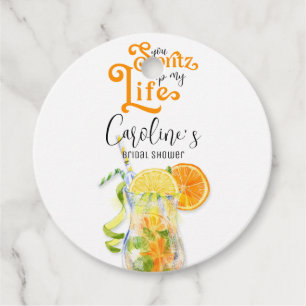 Cocktail Aperol Spritz Italian Style Bridal Shower Favour Tags