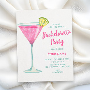 Cocktail bachelorette invitation