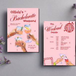 Cocktail Bachelorette Party  Invitation