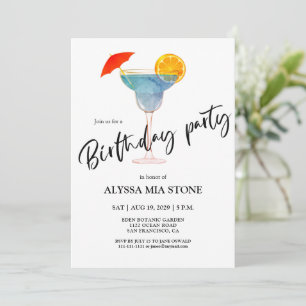 Cocktail Birthday Party Invitation