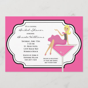 Cocktail Bridal Shower Invitation