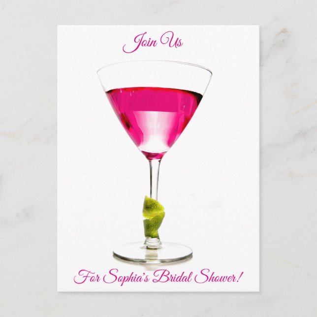 Cocktail Bridal Shower Invitation (Front)