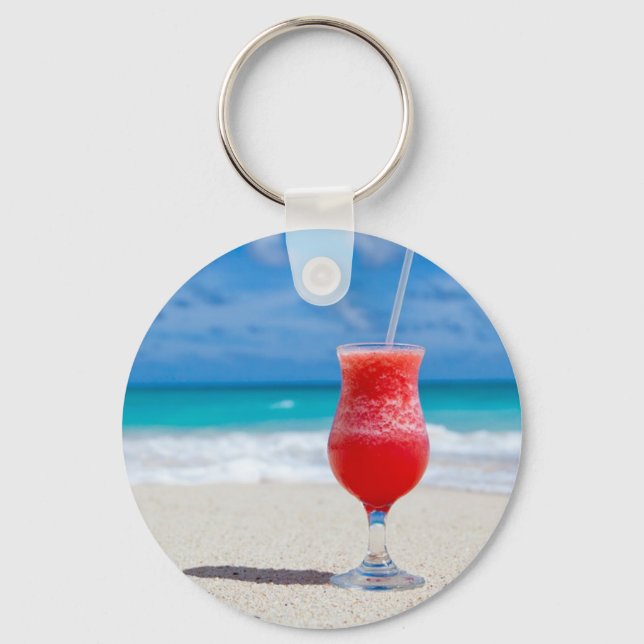 Cocktail by the Sea Key Ring (Front)