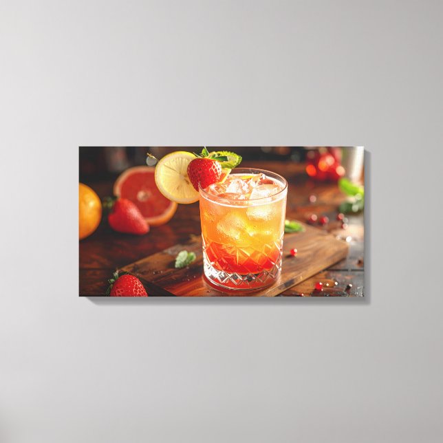 cocktail canvas print (Front)