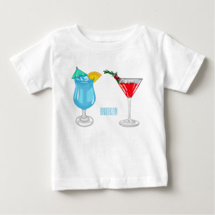 Cocktail cartoon illustration baby T-Shirt