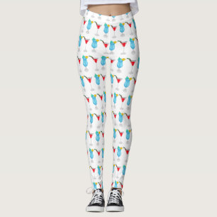 Cocktail cartoon illustration  leggings