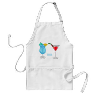 Cocktail cartoon illustration  standard apron