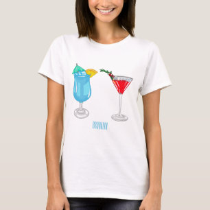 Cocktail cartoon illustration T-Shirt