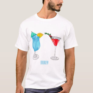 Cocktail cartoon illustration  T-Shirt