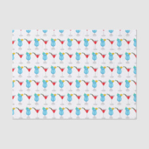 Cocktail cartoon illustration tissue paper