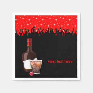 Cocktail * choose background colour napkin