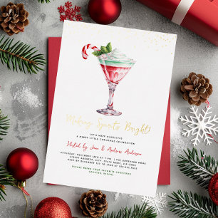 Cocktail Christmas Party Making Spirits Bright