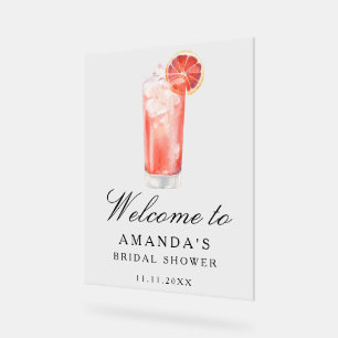 Cocktail Citrus - bridal shower welcome sign