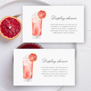 Cocktail Citrus - Display shower Enclosure Card
