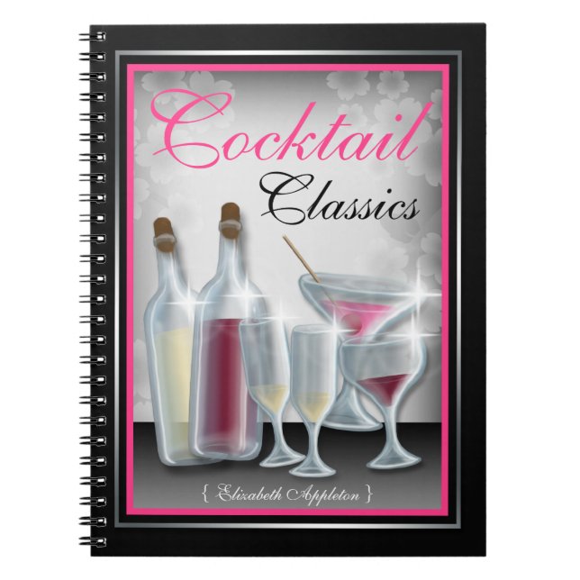 Cocktail Classics - Beverage Recipe Notebook (Front)