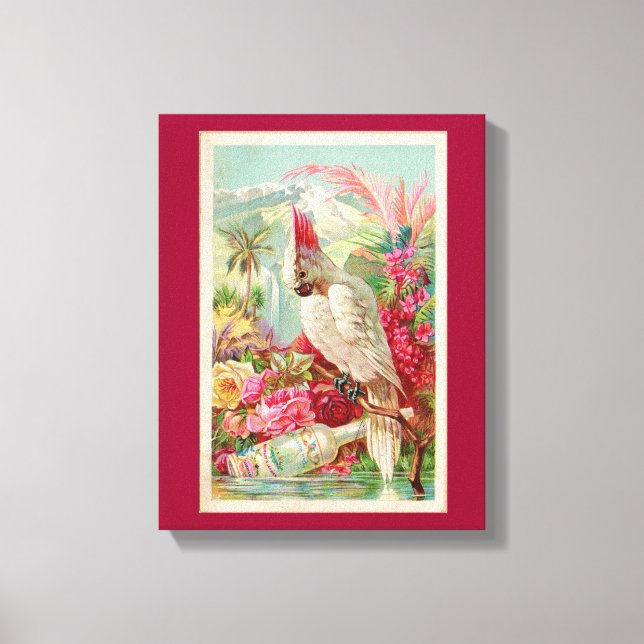 COCKTAIL COCKATOO PINK COCKATOO RETRO PRINT (Front)