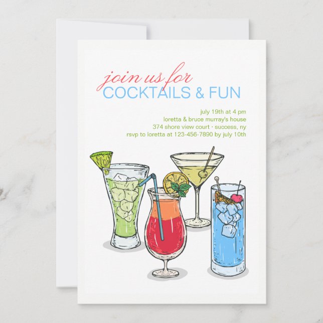 Cocktail Collection Invitation (Front)