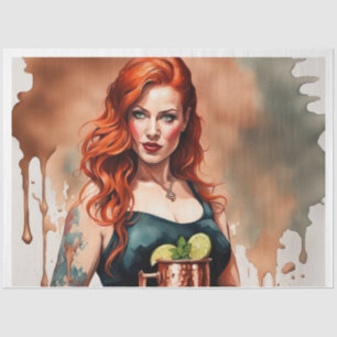 Cocktail Cuties - Moscow Mule Decoupage Paper