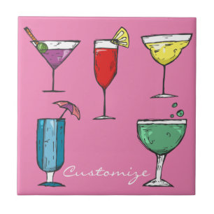 Cocktail Drink Assortment Thunder_Cove Tile