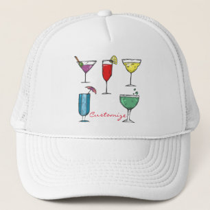 Cocktail Drink Assortment Thunder_Cove Trucker Hat