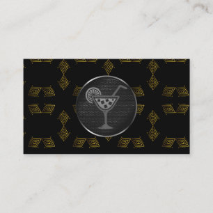 Cocktail Drink Bartender Restaurant Business Card