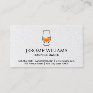 Cocktail Drink   Mixology  Business Card