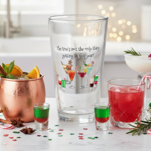 Cocktail Drinking Funny Saying Christmas   Glass