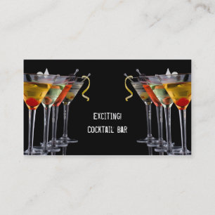 Cocktail Drinks Business Card