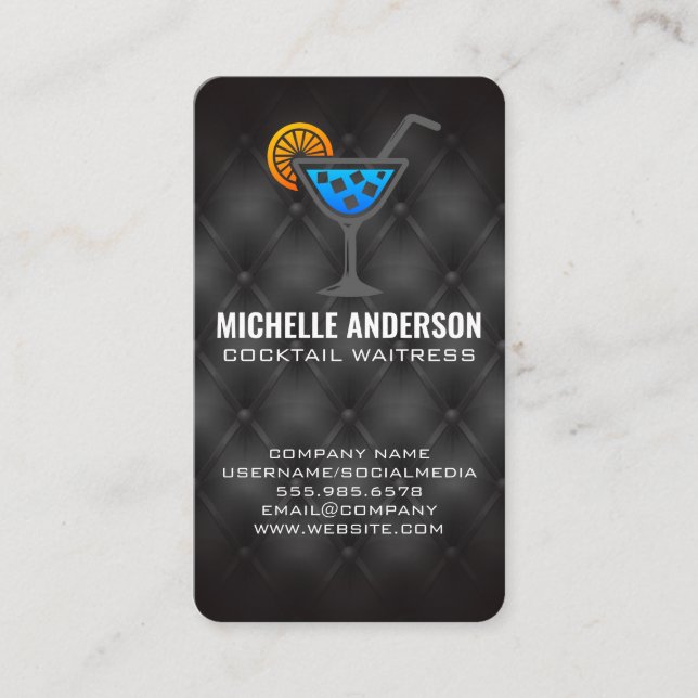 Cocktail Drinks | Restaurant | Bar Business Card (Front)