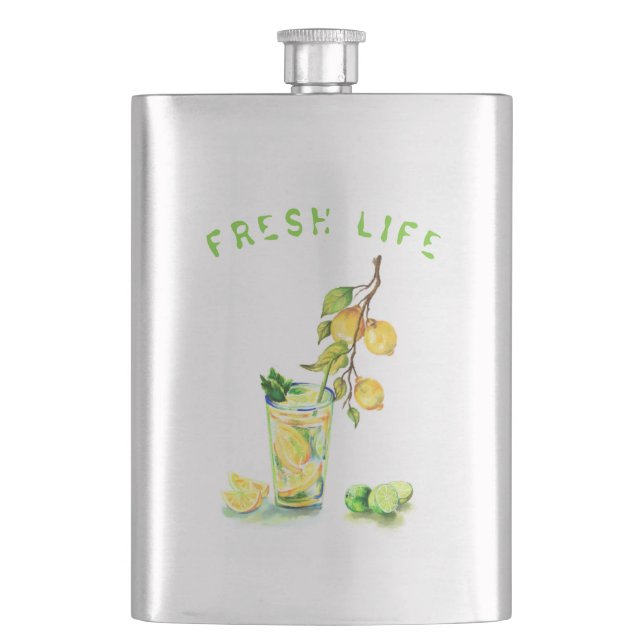 Cocktail Flask Custom Text (Front)