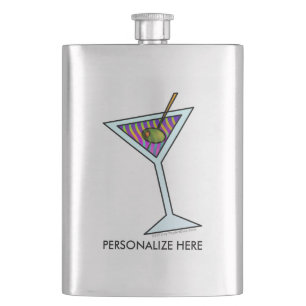 COCKTAIL FLASKS - MARTINI DESIGN