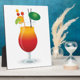 COCKTAIL GLASS PLAQUE