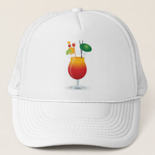 COCKTAIL GLASS TRUCKER HAT