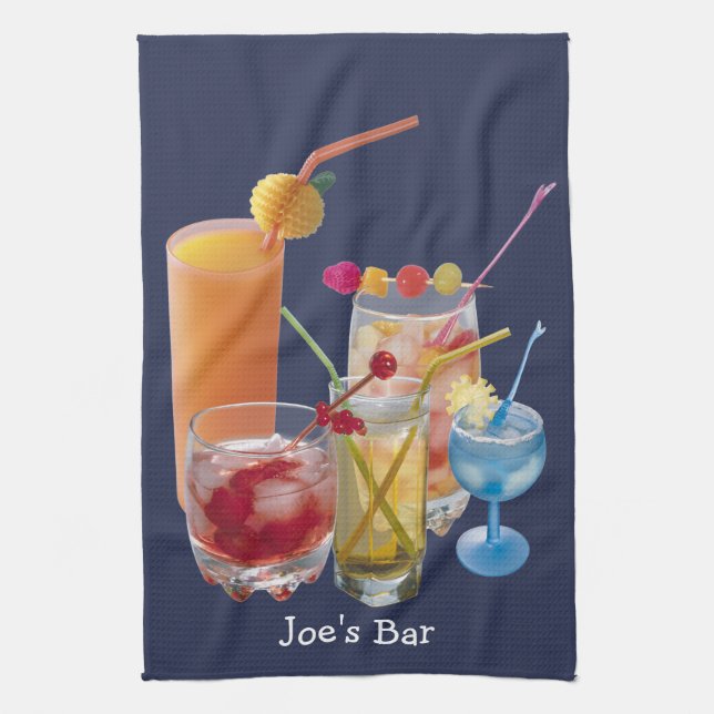 Cocktail Happy Hour Towel (Vertical)