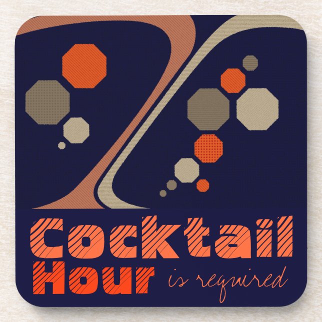 Cocktail Hour is Required | Coasters (Front)
