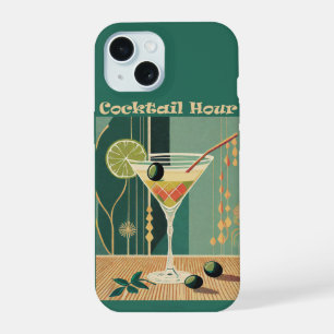 Cocktail Hour Mid Century Design iPhone 15 Case