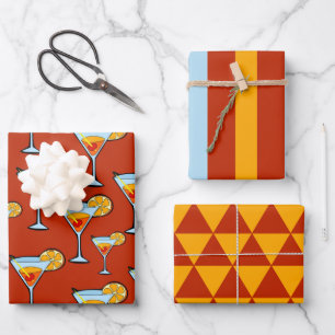 Cocktail Hour Wrapping Paper Set
