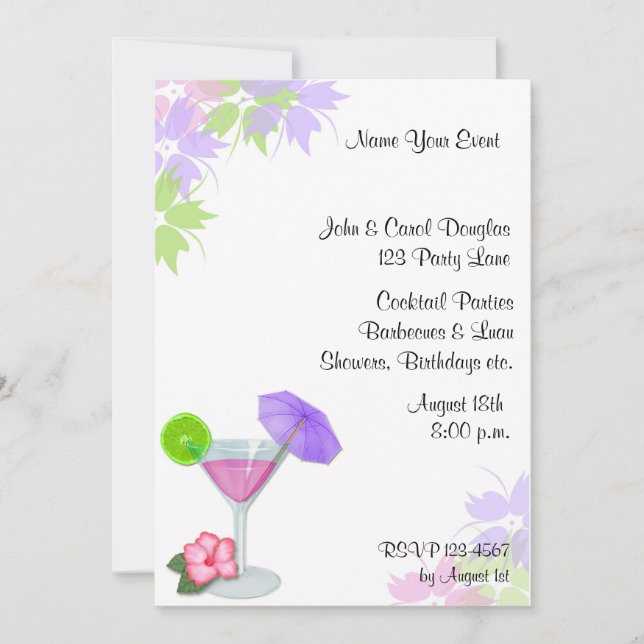 Cocktail Invitation (Front)