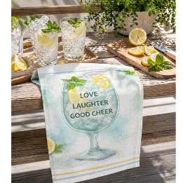 Cocktail Kitchen Decor Gin & Tonic Lover Tea Towel