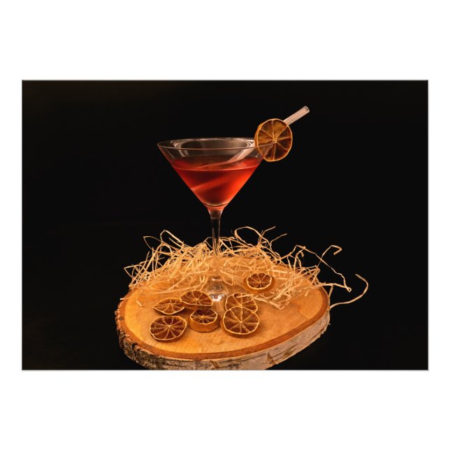 Cocktail Lemon pomegranate Photo Print (Front)