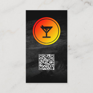 Cocktail Logo Restaurant Bar Business Card