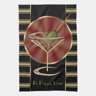 Cocktail Lounge Tea Towel