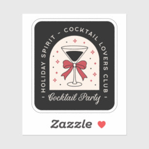 Cocktail lovers club party funny holiday spirit