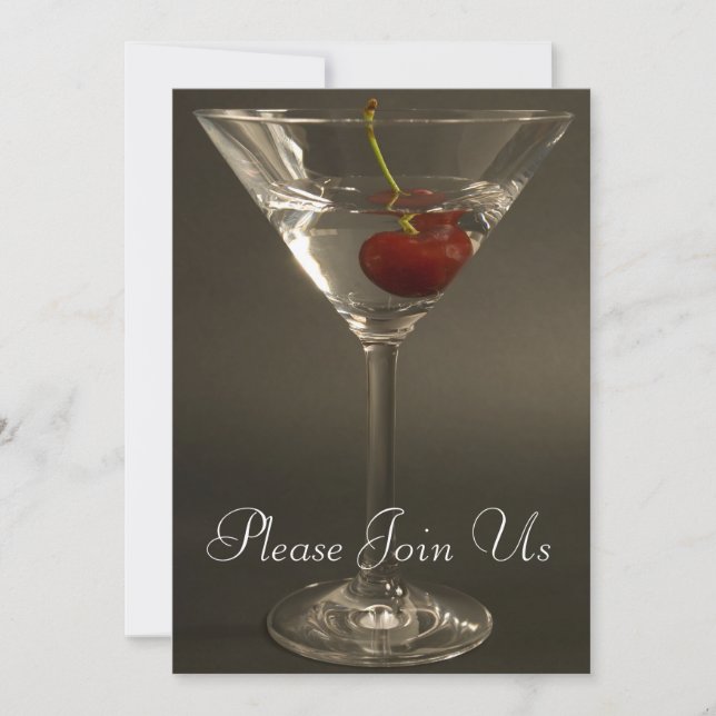 Cocktail Martini Party Invitation (Front)