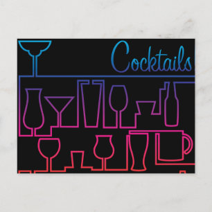 Cocktail maze postcard