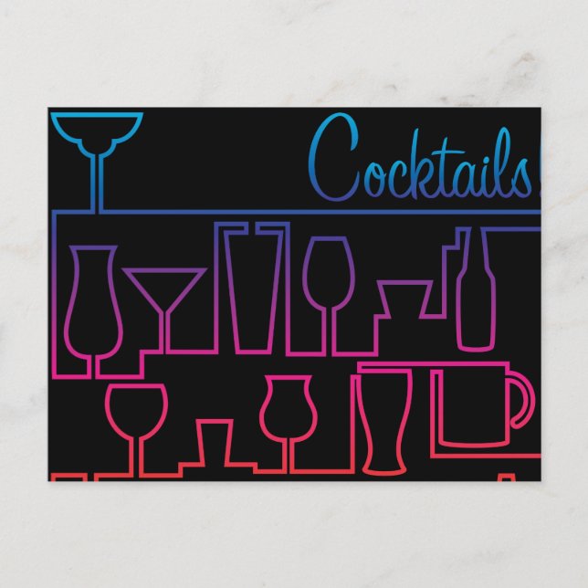 Cocktail maze postcard (Front)