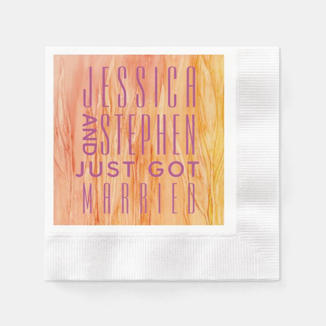 Cocktail Napkin Fresh Flowers Floral (Front)