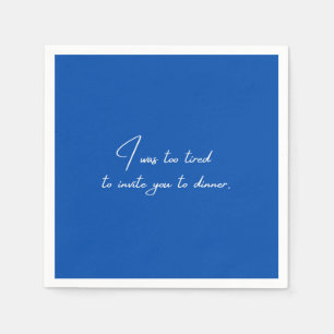 Cocktail napkin funny blue party