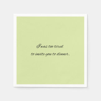 Cocktail napkin funny lime green party