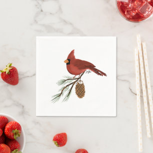 Cocktail Napkins - Cardinal